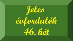 Évfordulók